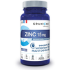 Laboratoire des Granions Zinc 15 Mg Immunité  Antioxydant  Peau & Cheveux 60 Gélules Végétales