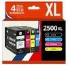 123CONSOMMABLES - PGI-2500XL - Pack 4 Cartouche encre Compatible pour Canon PGL-