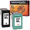 123CONSOMMABLES Pack 2 cartouches compatibles HP 350XL 351XL noir et couleur