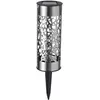GALIX Borne solaire inox G4445 - A poser ou a planter - H28cm - Blanc chaud