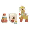 Trois Kilos Sept Coffret de jeux d'activités en bois (3 pièces)
