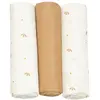 Lot de 3 langes en mousseline Gatsby écru (70 x 70 cm)