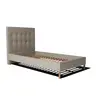 Ensemble Lit + Tête De Lit 80x200cm - Beige - Collection Léa - Morphea