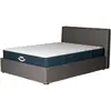 Morphea Bed Ensemble lit coffre et matelas à mémoire de forme Jade - 26cm, Anthracite / 160x200cm / Avec