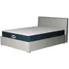 Morphea Bed Ensemble lit coffre et matelas à mémoire de forme Jade - 26cm, Blanc cassé / 140x190cm / Avec