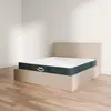 Morphea Bed Ensemble lit coffre et matelas à mémoire de forme Jade - 26cm, Beige / 140x190cm / Sans