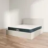 Ensemble lit coffre et matelas à mémoire de forme Jade - 26cm, Blanc c...