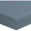 Drap Housse 180x200cm - Bleu Gris - 100% Percale De Coton - Morphea