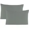 Taie D'oreillers 50x70 Cm - Vert - 100% Percale De Coton - Morphea