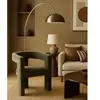 Lagon - fauteuil de salon vert en tissu