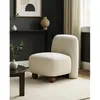 Oslo - fauteuil design en tissu beige