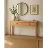 Nara- console en bois avec 2 tiroirs 130 cm