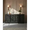 Uniqka-design Zaraya - buffet bas sculpté en bois massif de manguier 185 cm