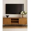 Uniqka - Opéra - Meuble tv rétro en teck massif recyclé 160 cm