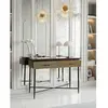 Uniqka-design - Moon - Console finition laiton vieilli 90 cm