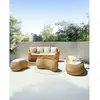 Uniqka-design - Banua - Salon de jardin en rotin tressé 5 places