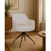 UNIQKA Elba - Chaise en tissu et pieds métal