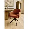 Chaise en tissu et pieds métal - Uniqka