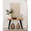 Uniqka-design - Teaka - Console en bois de teck massif