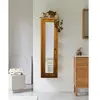 Uniqka-design Palo - Colonne À Suspendre Avec Miroir En Bois Massif De Manguier
