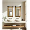 Uniqka-design Zara - Miroir Mural Rectangulaire En Bois Massif Et Métal
