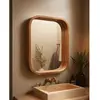 Uniqka-design Uniqka - Ligno - Miroir Mural Salle De Bain En Bois Massif De Manguier