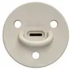 Elhée - Tétine en silicone médical Choochoo Beige 0/6 mois