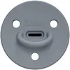 Elhée - Tétine en silicone médical Choochoo Bleu gris 0/6 mois