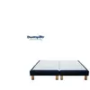 Sommier tapissier déco 2x90x200 cm DUNLOPILLO S100