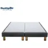 Sommier tapissier déco 2x80x200 cm DUNLOPILLO S100 coloris gris