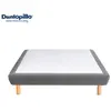 Sommier tapissier déco 140x190 cm DUNLOPILLO S300 coloris gris