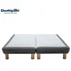 Sommier tapissier déco 2x80x200 cm DUNLOPILLO S300 coloris gris