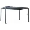 SWEEEK Pergola bioclimatique anthracite aluminium et acier 3x4m lames orientables