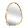 SWEEEK Miroir organique en bois de sapin 75cm couleur naturelle CHARLIE L 75 x l 70 x E 3cm