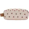 Trousse simple Coeurs Marron