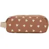 Trousse simple Coeurs Beige