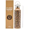 Gourde Isotherme Léopard Marron (600 Ml) Marron, Noir