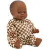 Poupée Sacha avec tenue sans col Gaze Damier