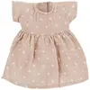 Tenue pour poupée robe Beige Petits Coeurs