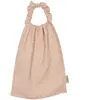 Serviette de cantine Gaze beige petits coeurs