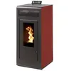 Interstoves Poêle à granules MARINA 13 Etanche sortie Concentrique sur le dessus Bordeaux