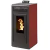 Interstoves Poêle à granules MARINA 11 Etanche sortie Concentrique sur le dessus Bordeaux