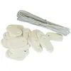 Maillestore Kit de fixation Brise-vue - 26 pastilles + 4m de fil Blanc 1 kit
