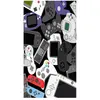 Tapis - MANI TEXTILE - Noir - 80x150 cm - Antidérapant - Lavable en machine