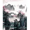 Figured'Art Peinture par Numéro Adulte Paysage de Chine - Kit de Loisir Créatif DIY Numéro d'Art - 40x50cm sans châssis