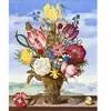 Figured'Art Broderie Diamant 40 x 50 cm Bouquet de Fleurs - Ambrosius Bosschaert