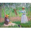 Figured’Art Diamond Painting Broderie Diamant 40x50cm Avec Cadre Toile Tendue Strass Perles Carrés - Dans les bois de Giverny Monet - Kit Complet 5D DIY Activité Manuelle Loisirs Créatifs Adultes