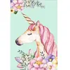 Figured’Art Diamond Painting Broderie Diamant 40x50cm Avec Cadre Toile Tendue Strass Perles Carrés - Licorne Dessin - Kit Complet Animaux 5D DIY Activité Manuelle Loisirs Créatifs Adultes