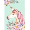 Figured’Art Diamond Painting Broderie Diamant 40x50cm Toile Entière Roulée avec Strass Perles Carrés - Licorne Dessin - Kit Complet Cheval 5D DIY Activité Manuelle Loisirs Créatifs Adultes