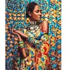 Figured'Art Peinture au numéro : Femme en Habits traditionnels  - toil...